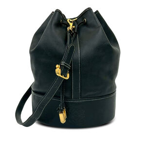 Pre-Loved LOEWE Leather Anagram Bucket Bag